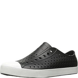 NATIVE SHOES, JEFFERSON, LIGHTWEIGHT SNEAKER FOR ADULTS, JIFFY BLACK/SHELL